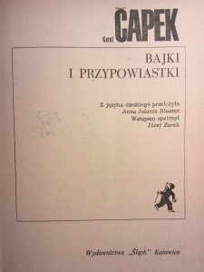 Karel Capek "Bajki i przypowiastki"